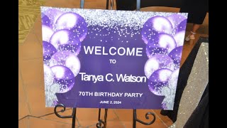 Happy 70th Birthday Tanya Watson