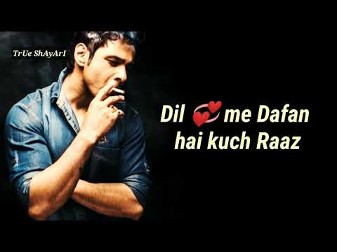 Dard Bhari Sad Heart Touching Two Line Shayari Video | Sad Poetry In Urdu/Hindi Whatsapp Status