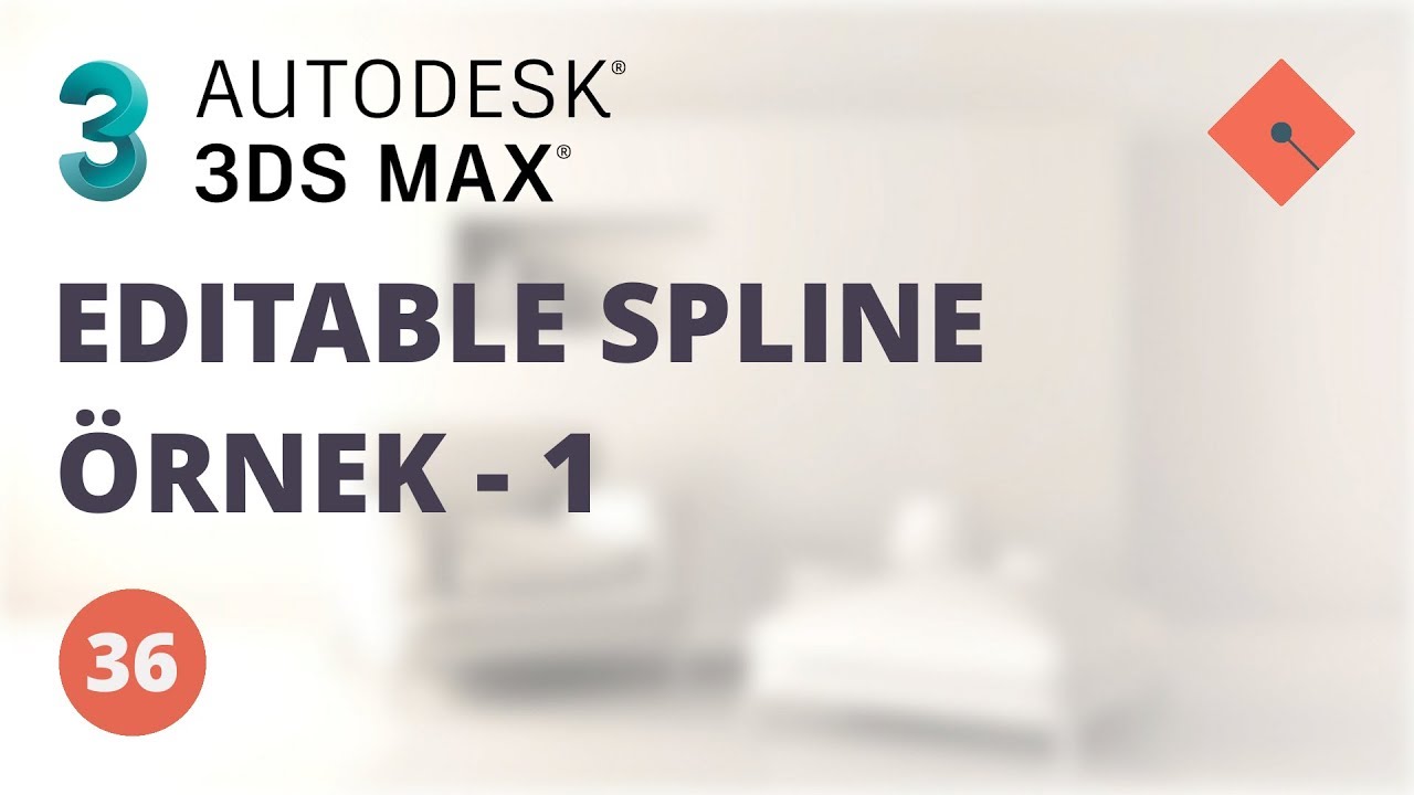 3ds Max Dersleri #36 | Editable Spline Örnek - 1