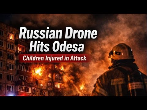 Russian Drone Attack Hits Odesa | Children Injured in Ukraine - YouTube