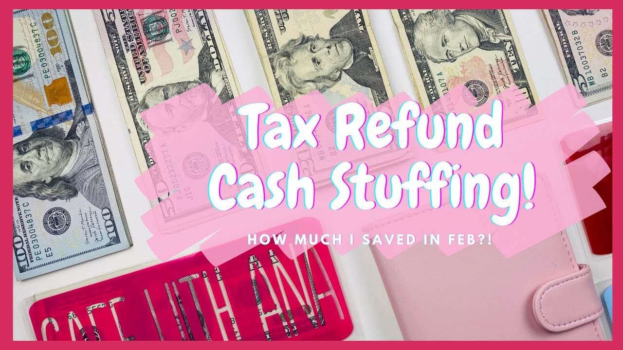 Tax Refund Cash Stuffing! | March 2022 Cash Stuffing | Savings Challenge Update! | CHA-CHING!