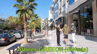 Athens Glifada walking around [4K]