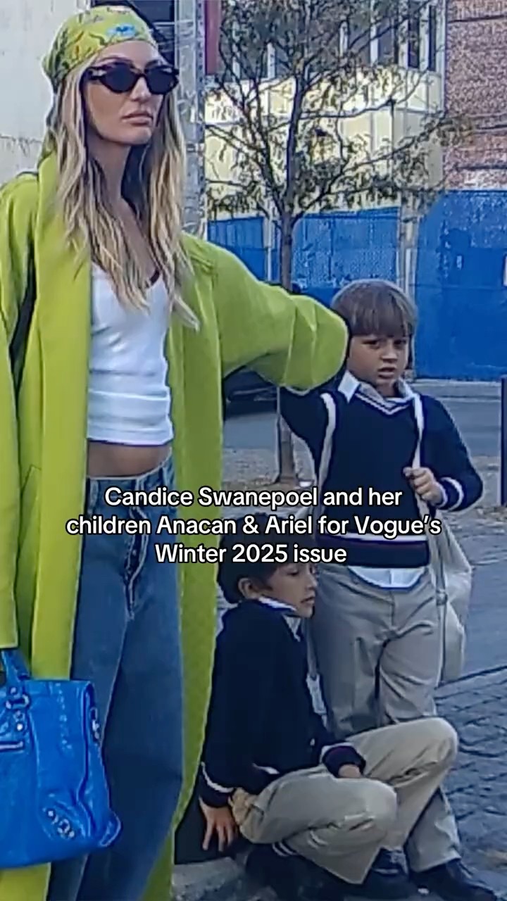 Candice Swanepoel \u0026 Her Kids -  Vogue Photoshoot