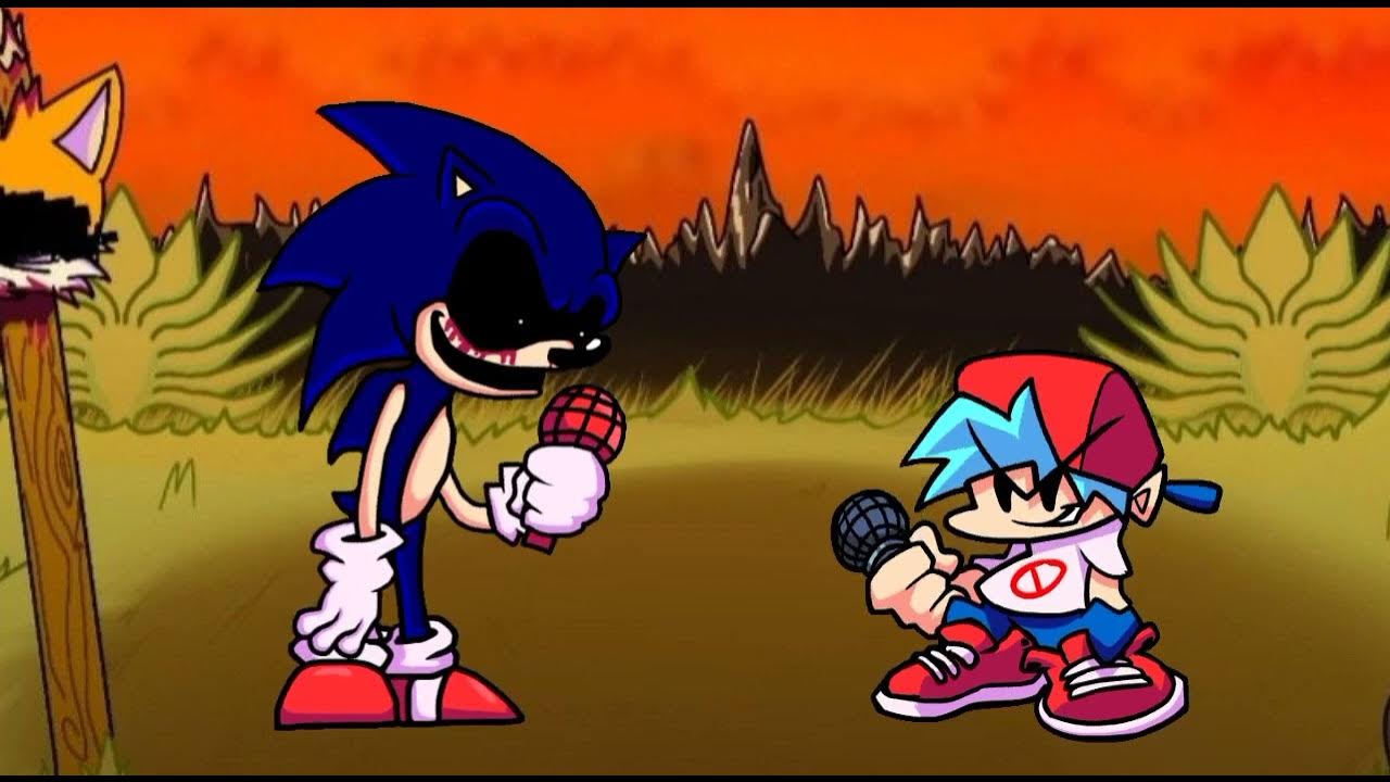 Hill.gym but Sonic.EXE and Boyfriend Sings It - YouTube