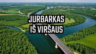 Jurbarkas Iš Drono Akies Nemuno Vingiai Ir Senasis Miestelis