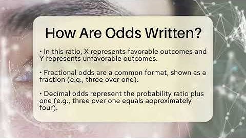 How Are Odds Written? - The Friendly Statistician