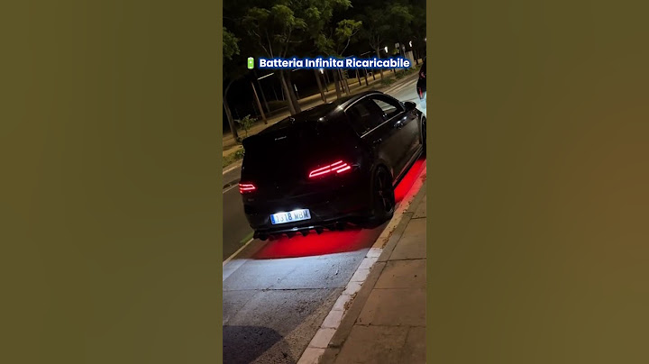 Luci LED sotto scocca effetto neon