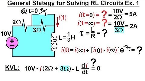 Electrical Engineering: Ch 8: RC & RL Circuits (37 of 65) General Strategy Solving RL Circuits Ex.1