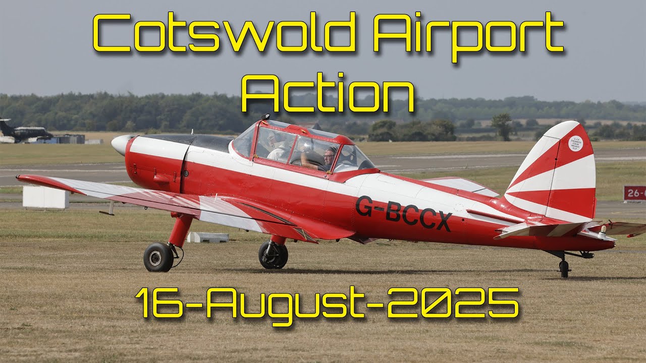✈️ Cotswold Airport Action | A Day That Just Got Sunnier Spitfire pleasure flights | 16-Aug-2025