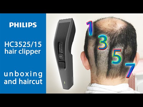 Philips HC3525/15 Hair Clipper Unboxing and Haircut
