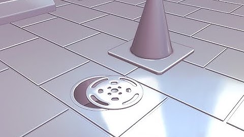 BLENDER 2.8: Modeling a Subway Scene: Part 13 (Tiles, Hazard Cone, Drain)