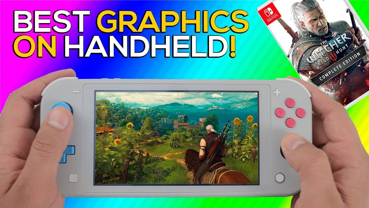 The Witcher 3 Wild Hunt Complete Edition Nintendo Switch Lite Gameplay 