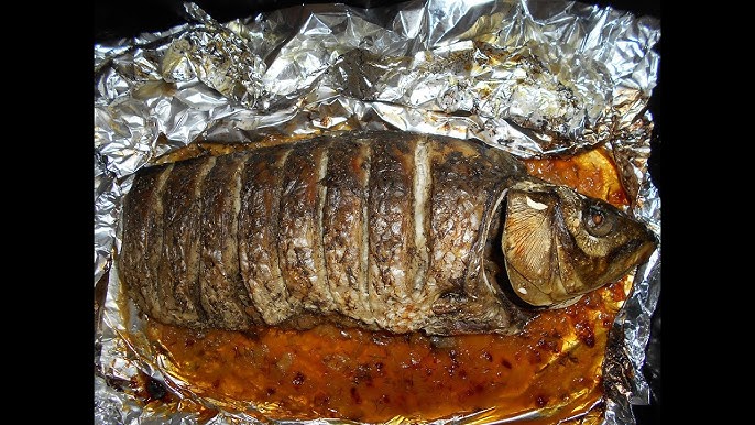Рыба, запеченная в фольге в духовке, рецепт с фото