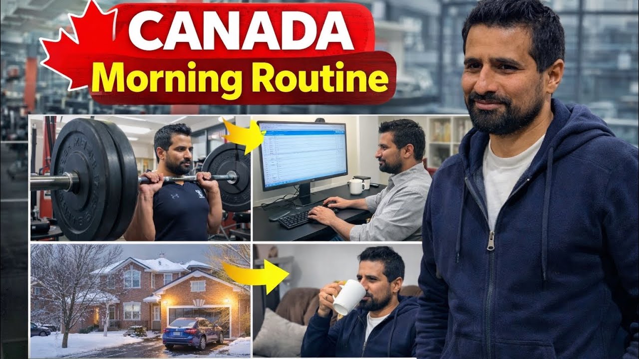 Morning Routine in Canada | Gym | Office | Vlogs 