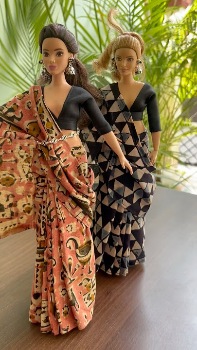 Saree Barbie🖤🖤 #doll #barbie #saree #indianfashion #bollywood #newsong #entertainment #music