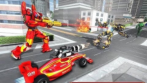 Helicopter Robot Transform Formula Car Robot Game  Android Gameplay#10