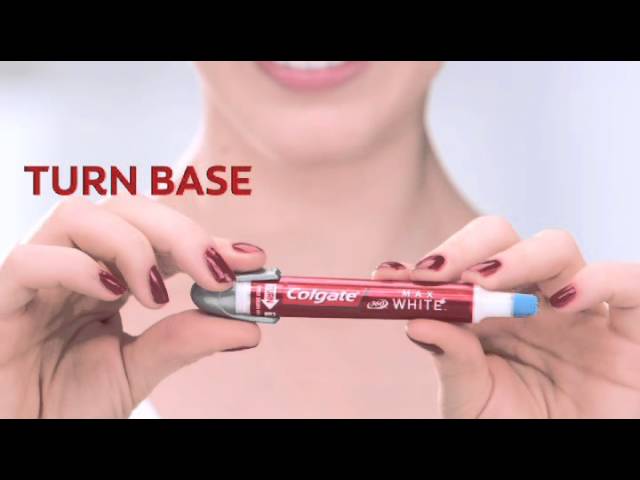 How to use the new Colgate Max White Toothbrush plus Whitening Pen