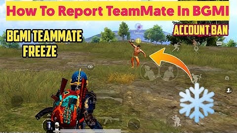 How To Ban Own Teammate In BGMI | How To Report Own Teammate In BGMI 🔥🔥🔥