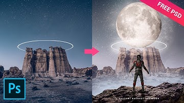 Surreal Moon Desert Photo Manipulation - Tutorial Photoshop CC 2019