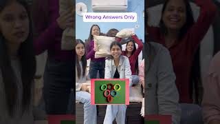 WRONG ANSWERS ONLY CHALLENGE 😭 (Try Not To Laugh) #comedy #funny #shorts