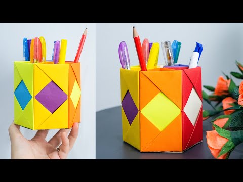DIY Decorative Craft Pen Box for Your Learning Corner Easy | Handmade Tutorials by Crafty Daily