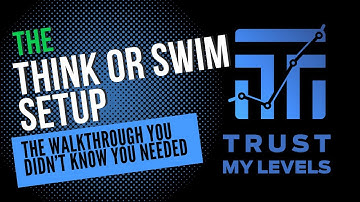 Think or Swim (ToS) Desktop Setup - Walkthrough  #TML #thestrat #thinkorswim #tdameritrade