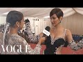 Bella Hadid on Her Jewel-Encrusted Met Gala Dress | Met Gala 2019 With Liza Koshy | Vogue