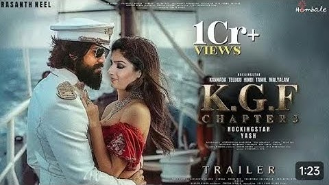 K.G.F: Chapter 3 - Official Trailer |Rocking Star Yash | Prabhas | Prashanth  Neel 