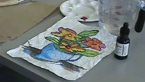Technique du Batik sur papier _ Yvon Villeneuve