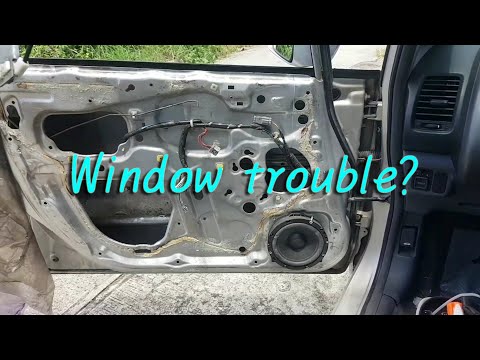 How to change honda car window regulator ( City/ Fit/ Jazz/ replace/ repair/ disassemble)혼다 차 윈도우 수리