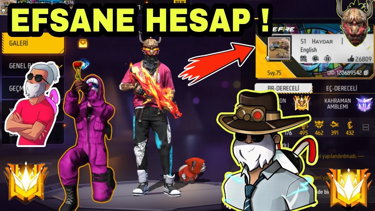 TÜRKİYE'NİN EN İYİ HESAPLARINDAN BİRİ FULL ARTI FULL ! Free Fire