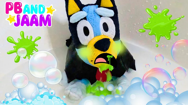 🤢 Bluey Gets Sick in the Bath from Jumping in Muddy Puddles Before Halloween 🎃 Ms Rachel Surprise!