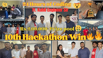 Won my 10th Hackathon 🏆🔥|  24 Hours ⏰ | 1 Project | ₹10,000 Prize 🤑 | Vlog | SKNCOE | Fusion 2025💥