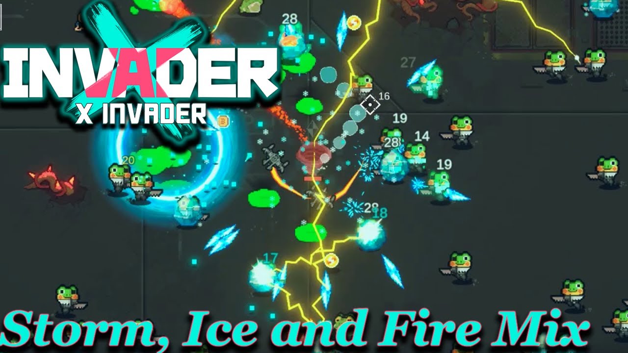 Storm, Ice and Fire Elemental Mix | X Invader #2