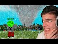 BAZA VS OGROMNE TORNADO w Minecraft CHALLENGE!