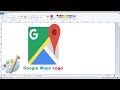 How to Draw the Google Maps Logo | ms paint |