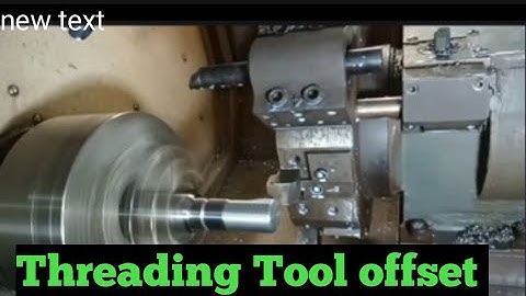 threading tools offset on cnc mechine// @CNCVMC_BASIC by #santoshkumarsamal