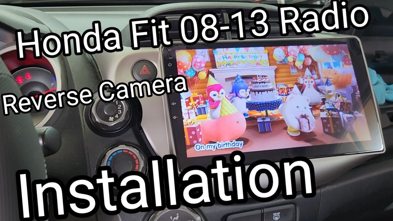 Honda Fit 2008-2013 apple carplay android backup camera installation 