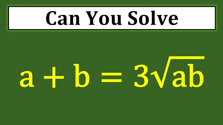 Maths olympiad | Algebra problems | A Nice radical maths olympiad question |
