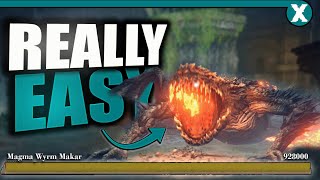 The BEST Way To Cheese MAGMA WYRM MAKAR In Elden Ring - NO DAMAGE!