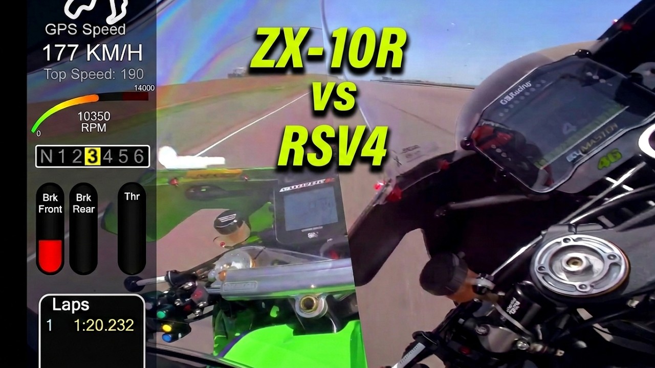 vsr280在庫復活 FULL ATTACK SUPERBIKE TEST: NINJA ZX-10R vs RSV4 FACTORY Onboard