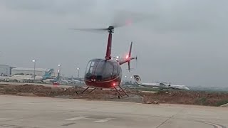 Helicopter landing,Hazrat Shahjalal international airport.