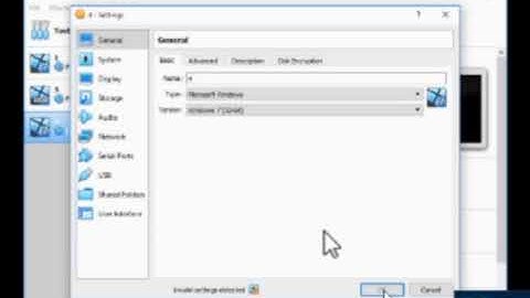 ok button greyed out : virtualbox