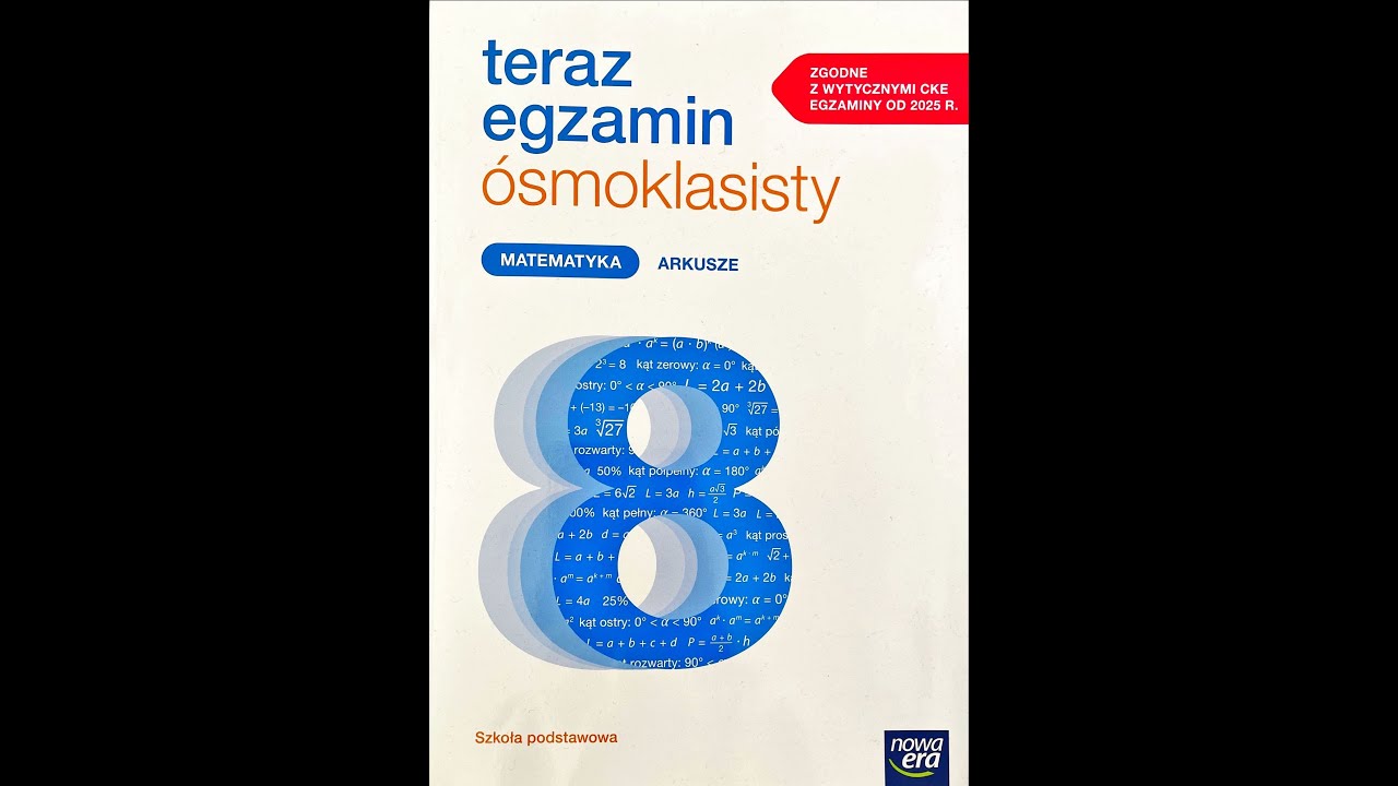Sprawdzian Równania Klasa 7 Nowa Era Arkusz 7, Nowa Era, Teraz egzamin ósmoklasisty matematyka - YouTube