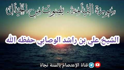 سورة القيامة | بصوت من الخيال .للشيخ علي بن راشد الوصابي حفظه الله