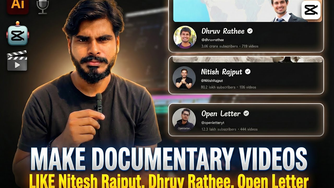 How to Edit Documentary Videos like Dhruv Rathee & Nitish Rajput on Mobile | CapCut Tutorial