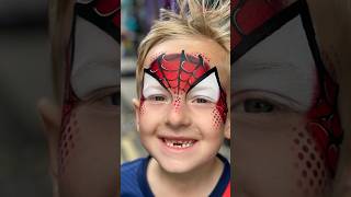 Spider-Man face paint tutorial! Into the Spider-verse