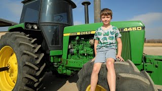 A day on the farm with Hudson and his tractors | Tractors for kids