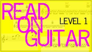 Notes 1.3 | Quarter and Half Notes | Sight Reading Guitar | 103 BPM | HD