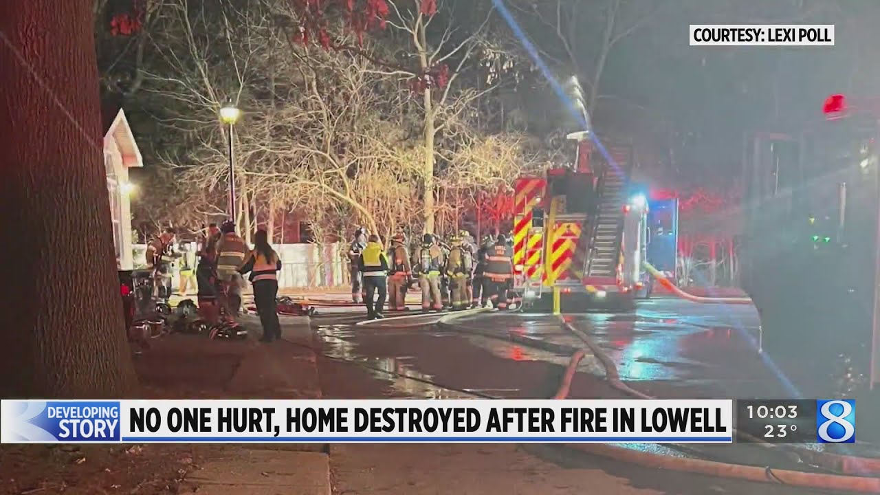 No injuries after mobile home fire in Lowell Twp. - YouTube